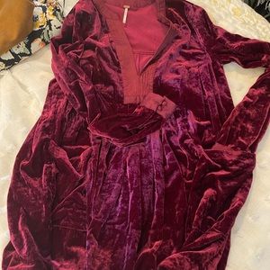 Size small velvet dress. Free People
